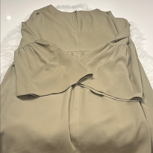 ASOS Olive Long Sleeve Dress Size 6 - Picture 5 of 5